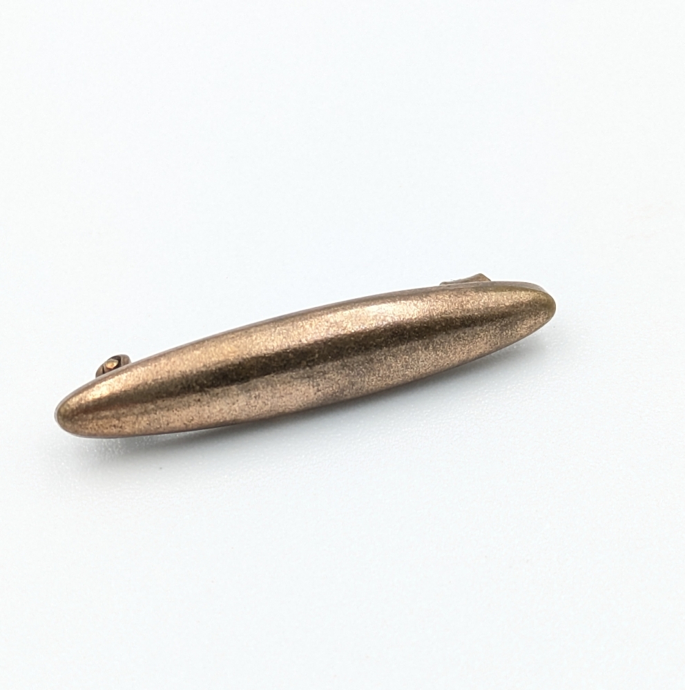Antique Victorian rose gold filled small pin brooch bar - Picture 2 of 5